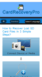 Mobile Screenshot of cardrecoverypro.com